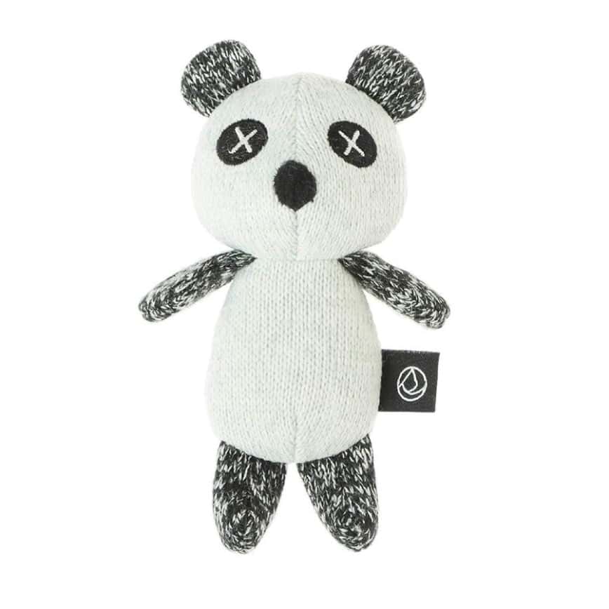 日本FAD 狗狗針織發聲玩具 熊貓 一個入 (圖片2)