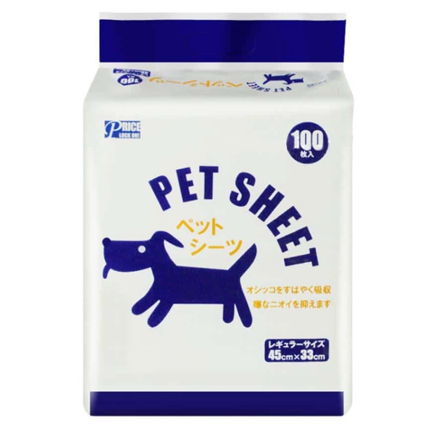PET SHEET 除臭寵物尿墊 狗尿墊 狗尿片 [33*45 S碼 100枚] (藍) (圖片2)