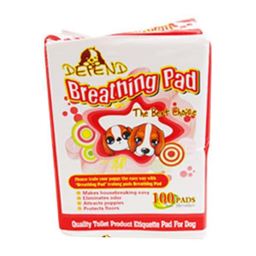 Breathing Pad 竹碳寵物尿墊 狗尿墊 狗尿片 [33*45 S碼 100PADS] (紅) (圖片2)