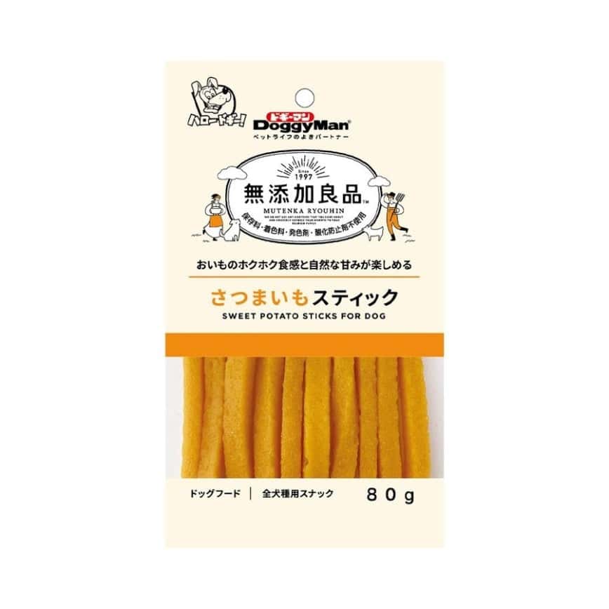 DoggyMan 日本狗零食 無添加良品 蕃薯條 80g (圖片2)