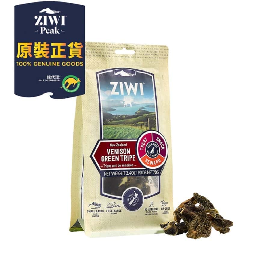ZiwiPeak 狗小食 鹿草胃 Venison Trip 70g (OHVT) (圖片2)