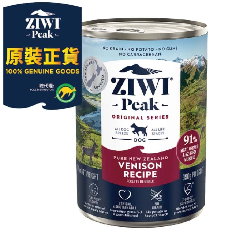 ZiwiPeak 狗罐頭 鹿肉配方 Venison Recipe 390g (CDV) (圖片2)