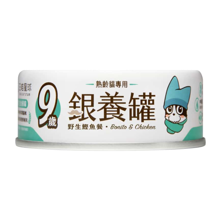 汪喵星球 貓罐頭 DogCatStar 銀養罐 熟齡貓98%低磷無膠主食罐 鰹魚 80g (FM146) (圖片2)