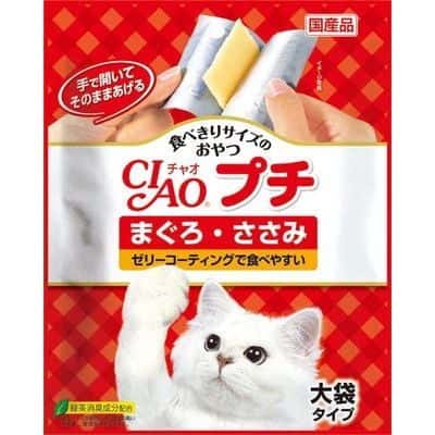 CIAO 貓零食 日本大大塊肉片 金槍魚及雞肉味 8g 12枚 (紅) (SC-95) (圖片2)