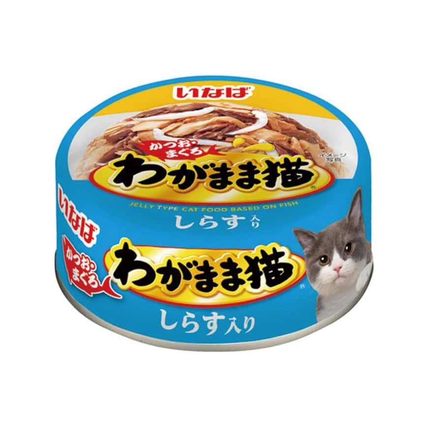 CIAO 貓罐頭 INABA わがまま猫 白飯魚+鰹魚+金槍魚 115g (IM-273) (天藍) (圖片2)