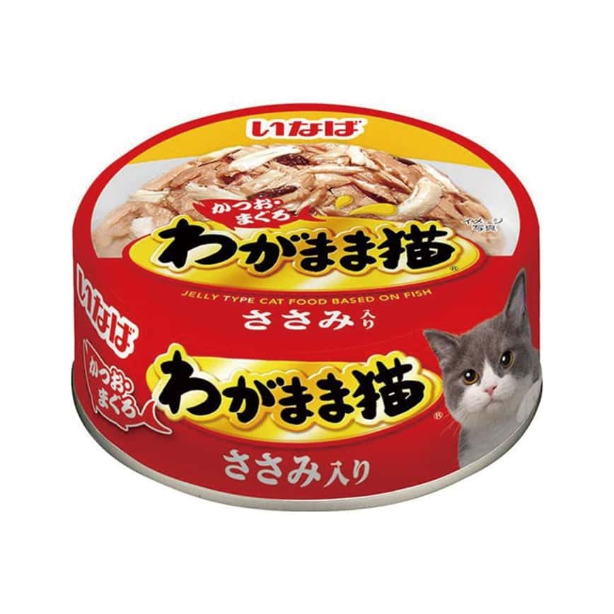 CIAO 貓罐頭 INABA わがまま猫 雞肉+鰹魚+金槍魚 115g (IM-272) (紅) (圖片2)