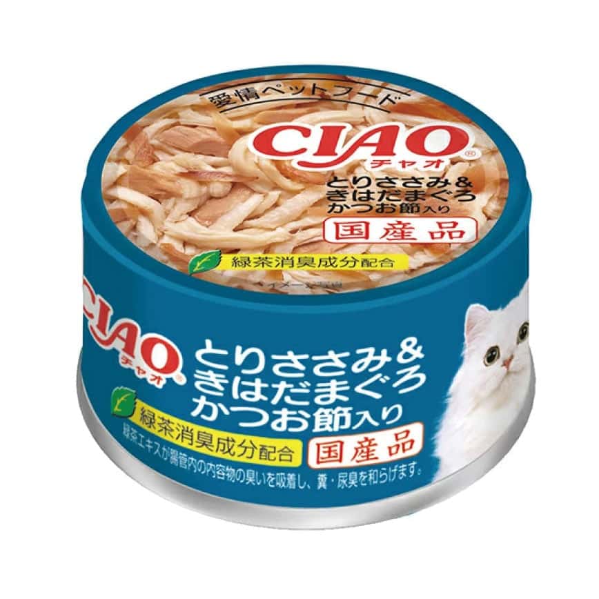 CIAO 貓罐頭 雞肉+黃鰭吞拿魚+鰹魚 85g (深藍) (A-15) (圖片2)