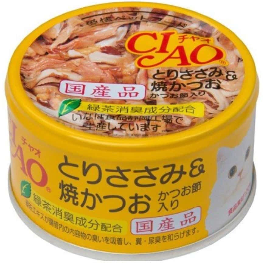CIAO 貓罐頭 雞肉+燒鰹魚+鰹節 85g (黃) (C-54) (圖片2)
