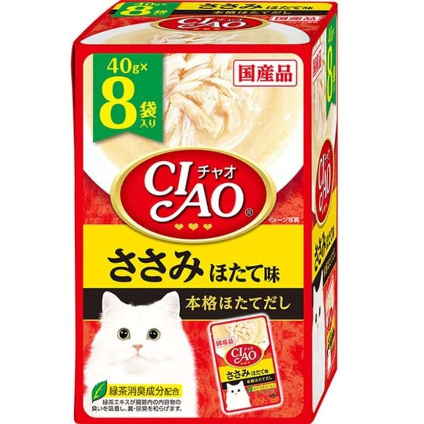 CIAO 貓濕糧 雞肉扇貝 40g 8袋入 (IC-385) (圖片2)