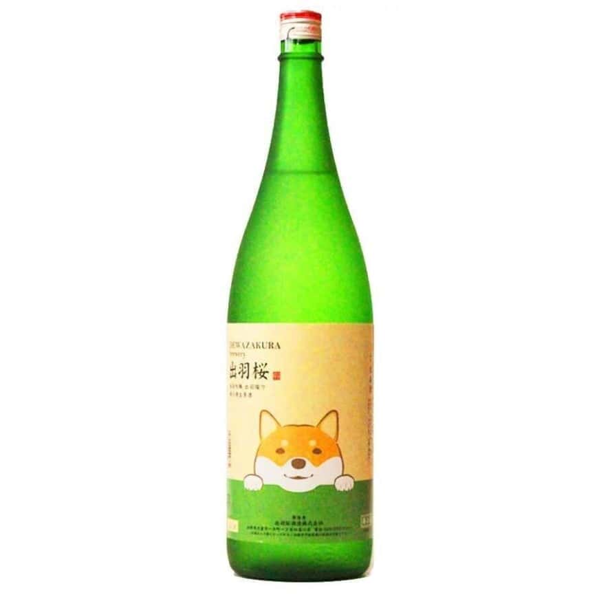 出羽桜酒造 出羽櫻 狗狗LABEL 秋田犬 純米吟釀 無濾過生原酒 1.8L - 限定品 (圖片2)