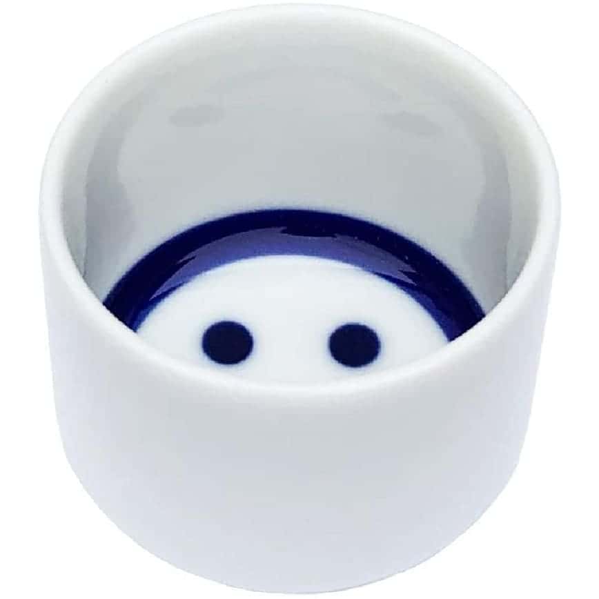 日本清酒杯 日本直送 豬口杯 蛇の目微笑臉Smiley 1個入 (圖片2)