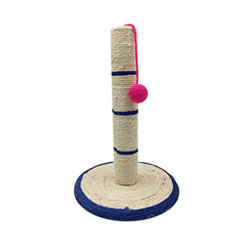 劍麻貓抓玩具 圓柱+圓底+波波 大 (3行間) (圖片2)