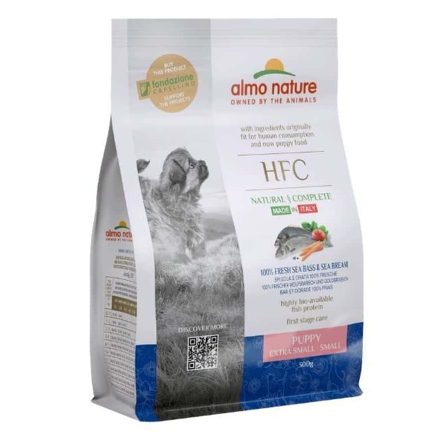 Almo Nature HFC 幼犬糧 新鮮鱸魚鯛魚 細粒裝 1.2kg (9250) (圖片2)