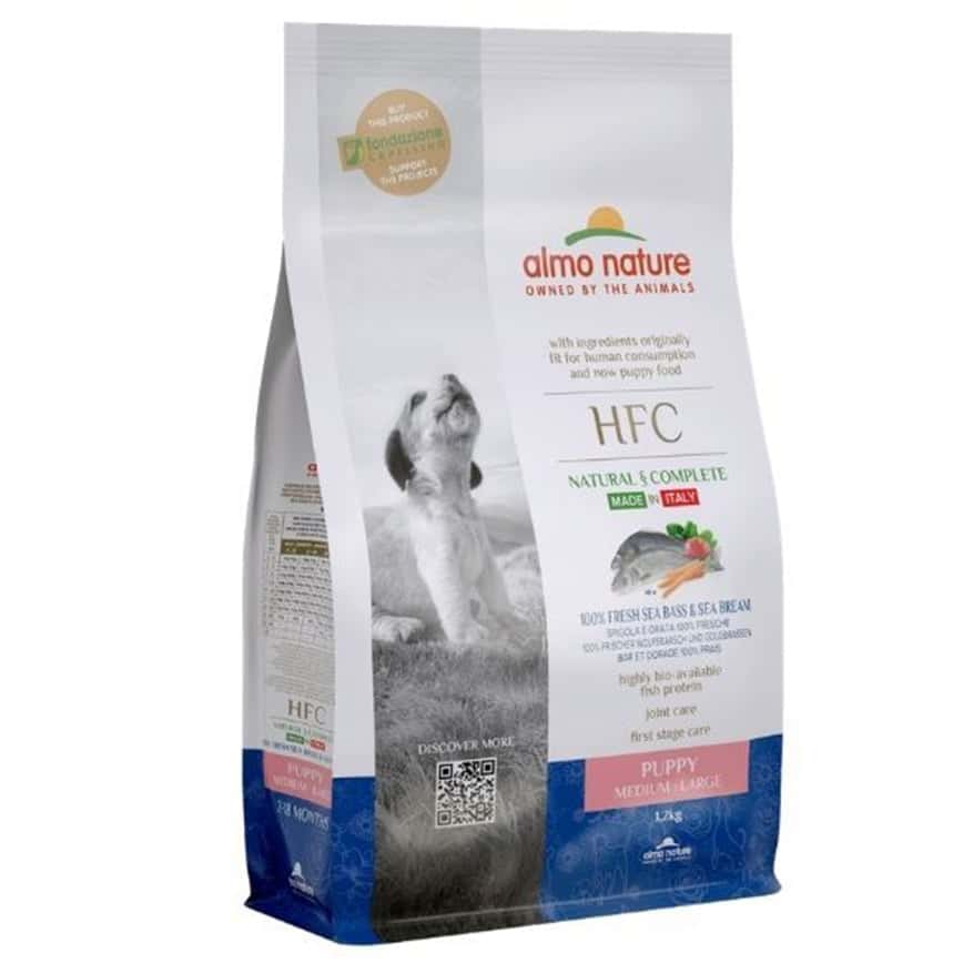 Almo Nature HFC 幼犬糧 新鮮鱸魚鯛魚 大粒裝 1.2kg (9300) (圖片2)