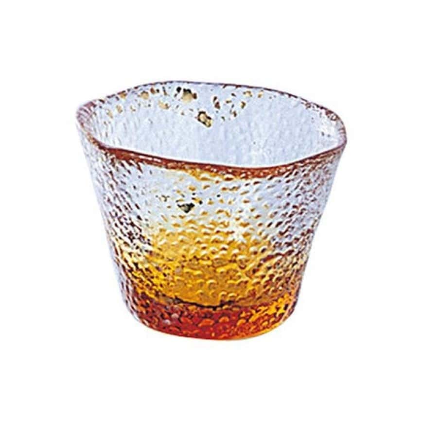 日本清酒杯 津輕びいどろ 黃金空 F-79468 (圖片2)