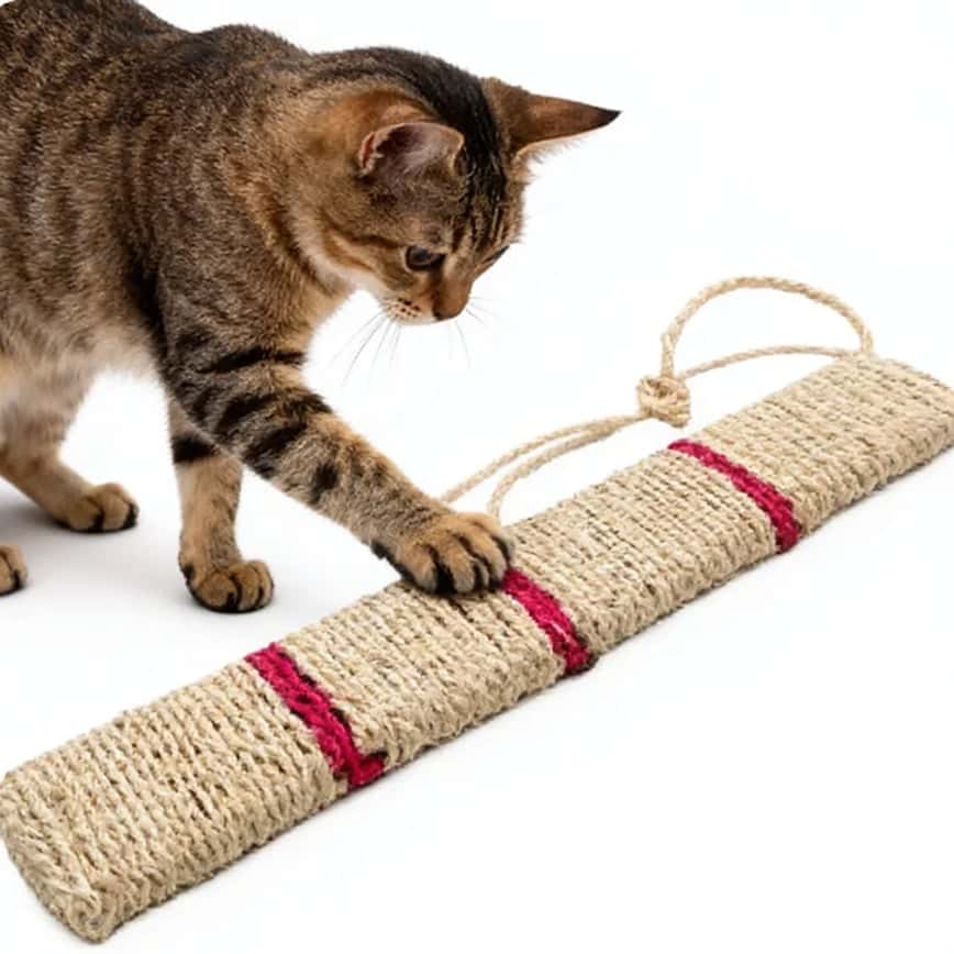 HelloDOG 玩具嚴選 劍麻長方形貓抓板 3行間 (圖片2)