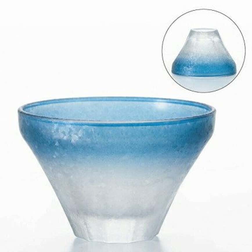 日本清酒杯 富士山盃 藍 85ml (7061) (圖片2)