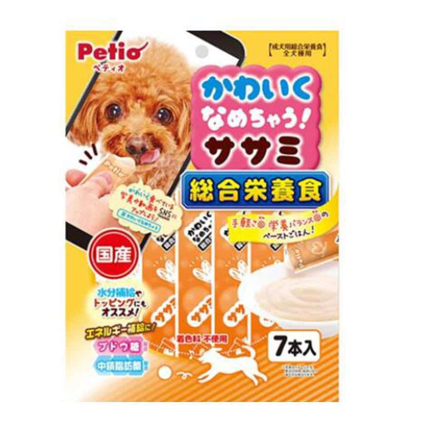 Petio 狗零食 綜合營養 日本產低脂雞胸肉醬 健康腸道 水分補充 7支裝 (90502449) (圖片2)