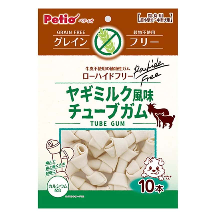 Petio 狗零食低敏無穀物 山羊奶風味 植物性軟潔齒骨 10條裝 (90502444) (圖片2)