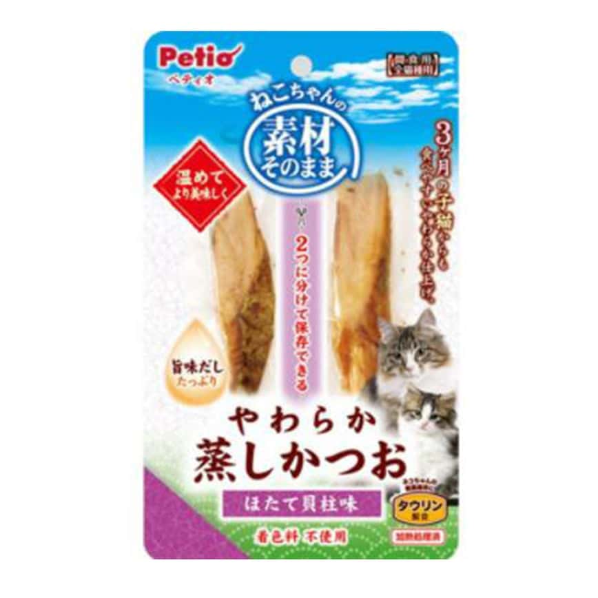 Petio 貓零食 原汁原味 扇貝味蒸鰹魚 (牛磺酸+) 2P (90602680) (圖片2)