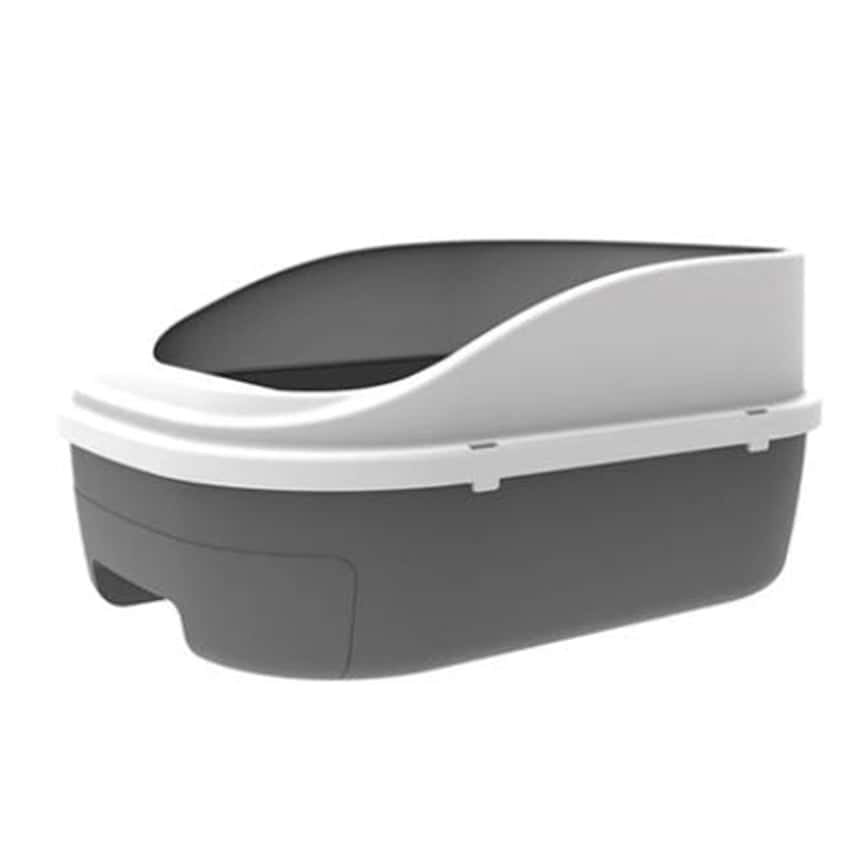 Petio 半封閉式雙層貓砂盆帶貓砂鏟 灰色 (91602538) (圖片2)