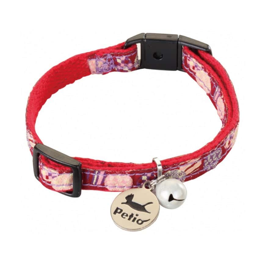 Petio 田園防走失頸帶 波波 紅色 (貓用) (91601889) (圖片2)