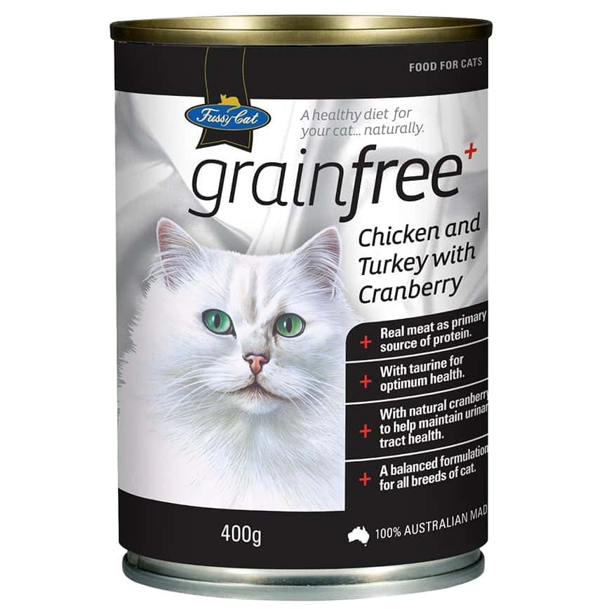 Fussy Cat 無穀物尿道罐 火雞雞肉蔓越莓 400g (黑) (圖片2)