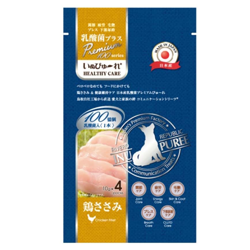 Riverd Republic INU Puree 狗狗肉泥小食 乳酸菌系列 雞胸肉 13g*4本 (DTDJFA0125155) (圖片2)
