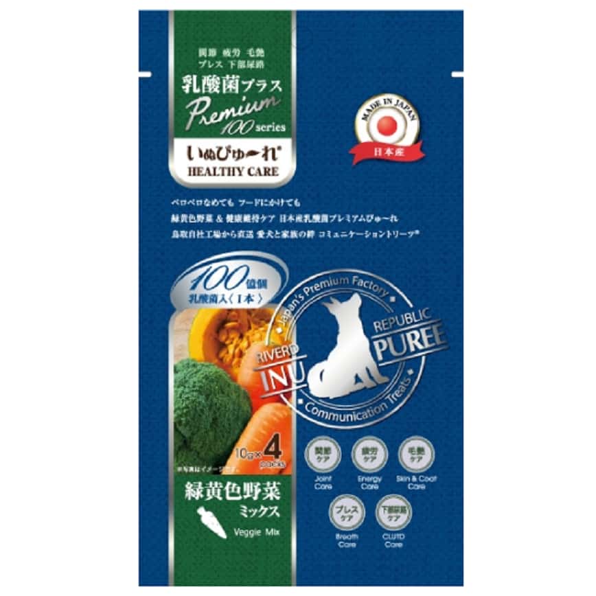 Riverd Republic INU Puree 狗狗肉泥小食 乳酸菌系列 雜錦蔬菜雞肉 13g*4本 (DTDJFA0125162) (圖片2)