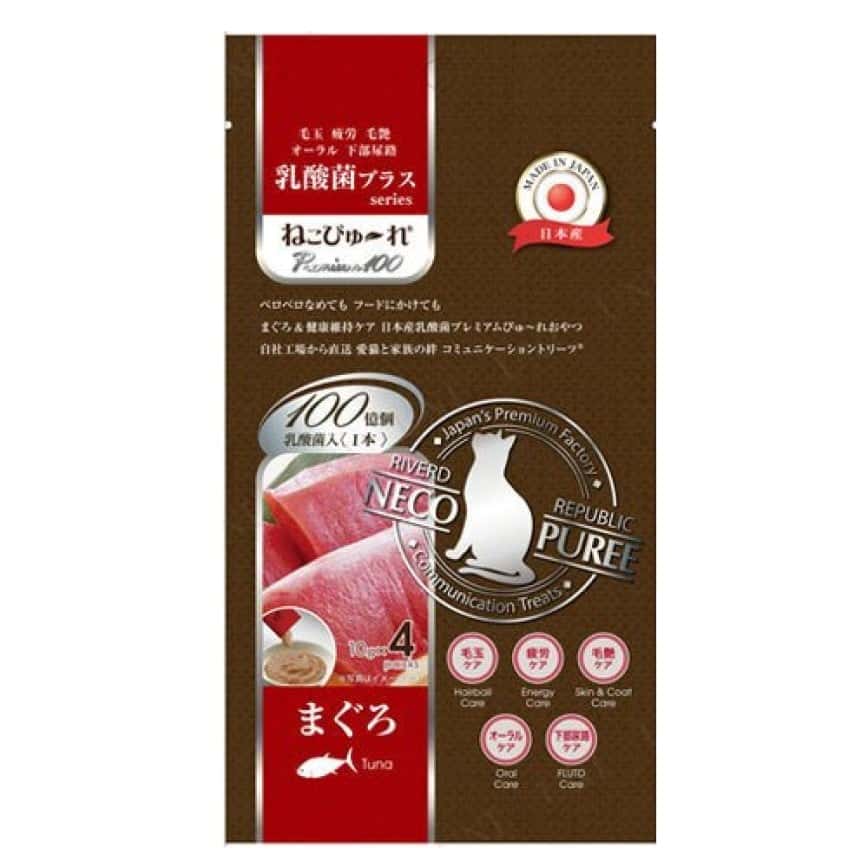 Riverd Republic 貓貓肉泥小食 乳酸菌系列 吞拿魚 52g (紅) (4本) (CTCJFW0125148) (圖片2)