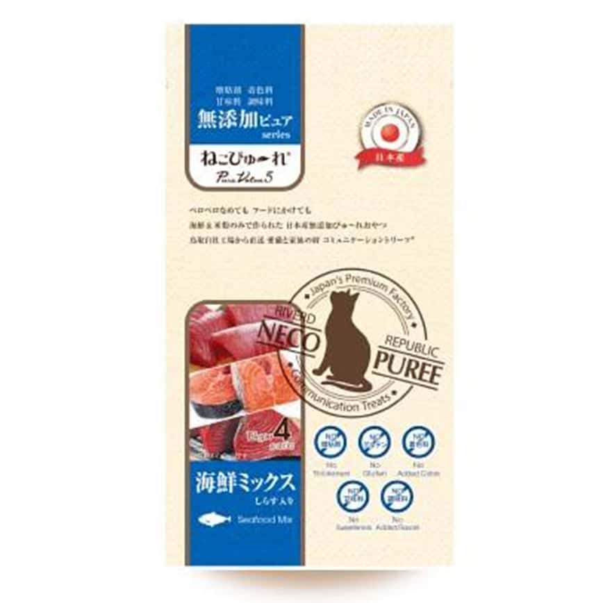 Riverd Republic 貓貓頂級無添加肉泥 雜錦海鮮 52g (4本) (CTCJFW0125308) (圖片2)