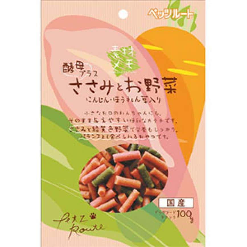 日本Petz Route 雞胸肉蔬菜小食 100g (犬用) (圖片2)