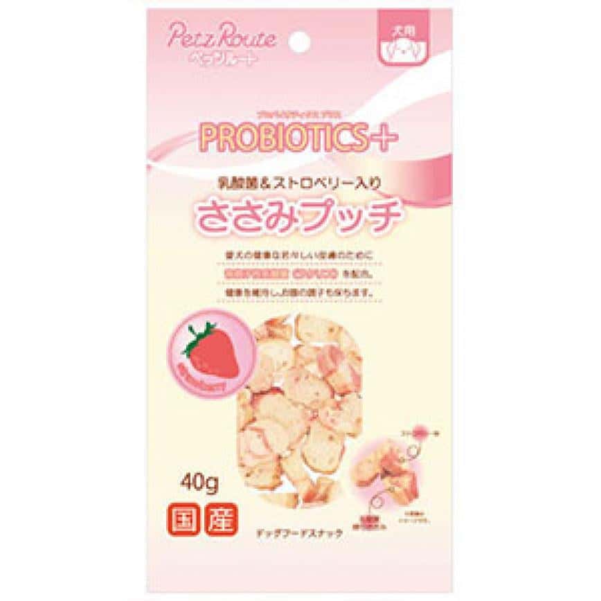 日本Petz Route 乳酸草莓雞肉小食 40g (犬用) (圖片2)