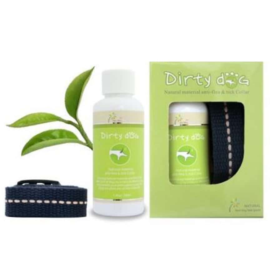 Dirty Dog 純天然除蚤驅蟲項圈組 50ml +棉項圈 藍 (DDCO30BL) (GRDTCANB50MLZ) (圖片2)
