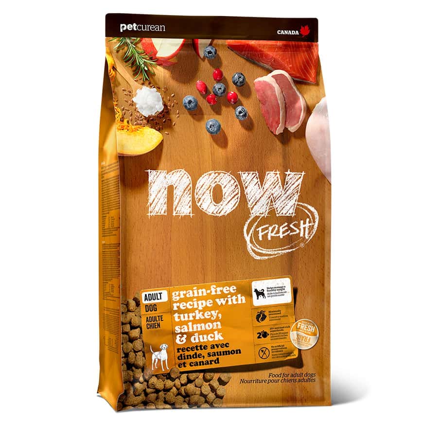 now FRESH 狗糧 無穀物狗糧 全犬成年配方 火雞三文魚及鴨肉 22lb (2303022) (圖片2)