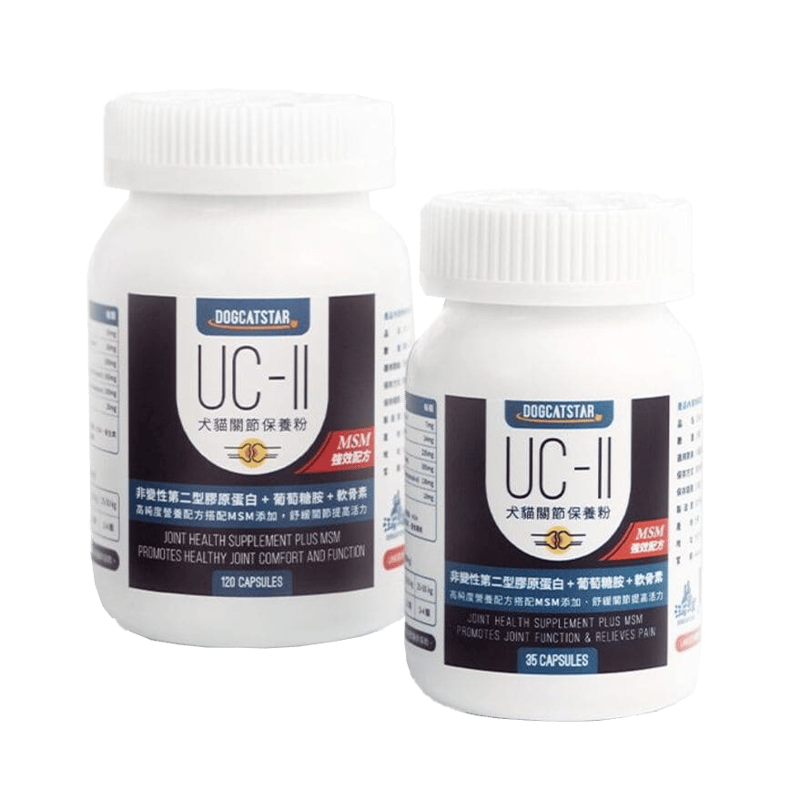 汪喵星球 DogCatStar UCII 關節保養粉 (MSM 加強配方) 35顆 (貓犬用) (HS749) (圖片2)