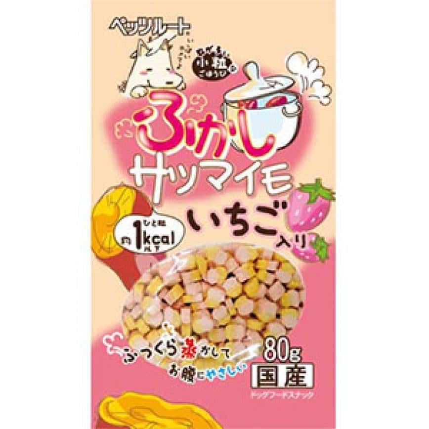 日本Petz Route 燉蕃薯粒 草莓味 80g (犬用) (圖片2)