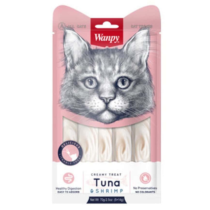 Wanpy 日式貓食滋味醬 吞拿魚+蝦味 70g (YY871095) (圖片2)
