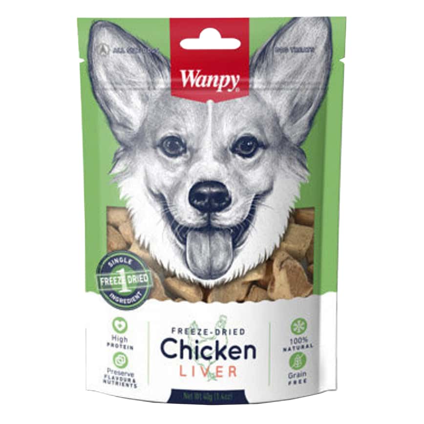 Wanpy Freeze Dry 狗零食 凍乾雞肝 Chicken Liver 40g (YY812340) (圖片2)
