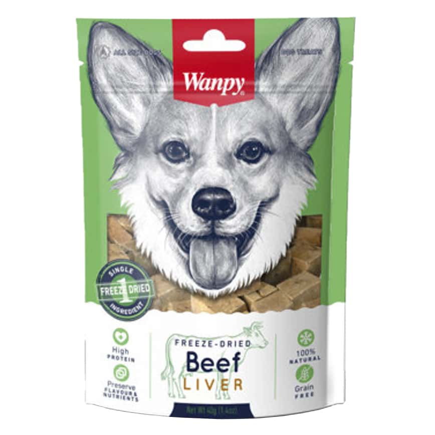Wanpy Freeze Dry 狗零食 凍乾牛肝 Beef Liver 40g (YY830160) (圖片2)