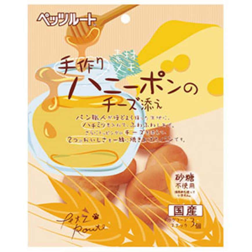 日本Petz Route 芝士蜂蜜麵包 3個裝 (犬用) (圖片2)