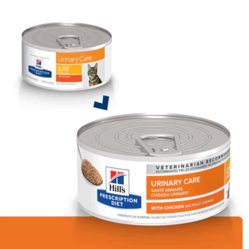 Hills 處方糧 貓罐頭 c/d 泌尿系統護理配方 雞肉 5.5oz (6238) (圖片2)