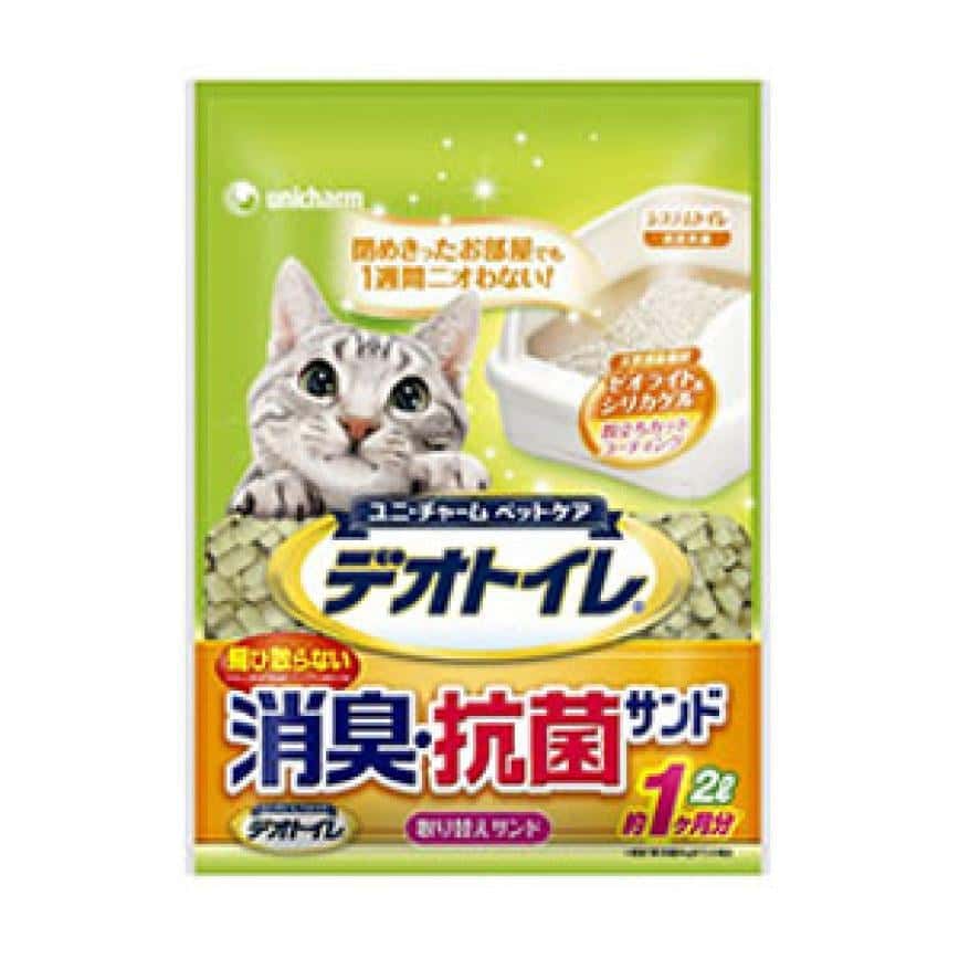 Unicharm 日本消臭大師防飛散消臭抗菌沸石貓砂 原味 2L (圖片2)