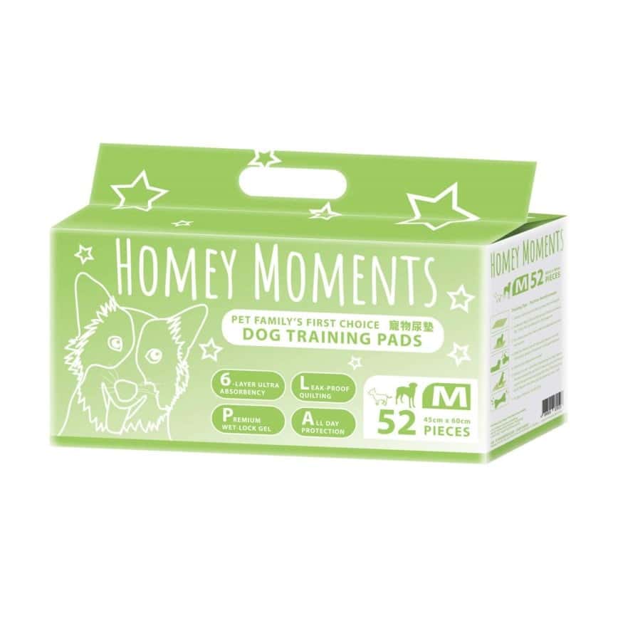 Homey Moments 6層鎖水 寵物尿墊 狗尿墊 狗尿片 [45x60 M碼 52枚] (綠色) (TAHMNA052MZZZ) (圖片2)