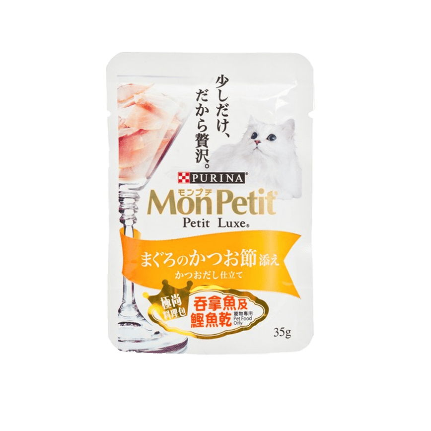 MonPetit 貓濕糧 Luxe 極尚料理包系列 吞拿魚及鰹魚乾 35g (NE12373266) (圖片2)