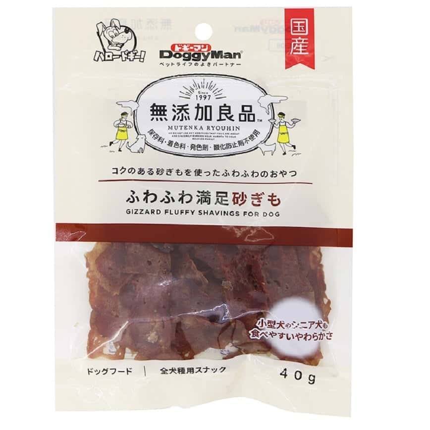 DoggyMan 日本狗零食 無添加良品 國產 薄切雞胗片 40g (圖片2)