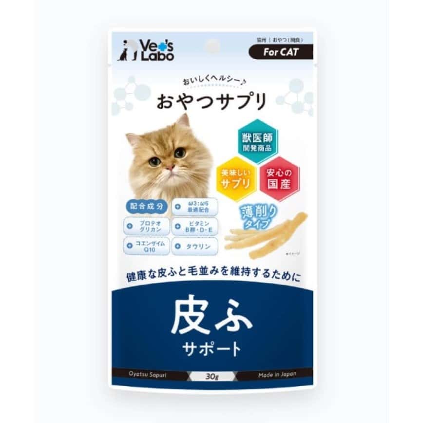 日本Vet'sLabo 貓用 國產 營養食品 皮膚保健零食 30g (圖片2)