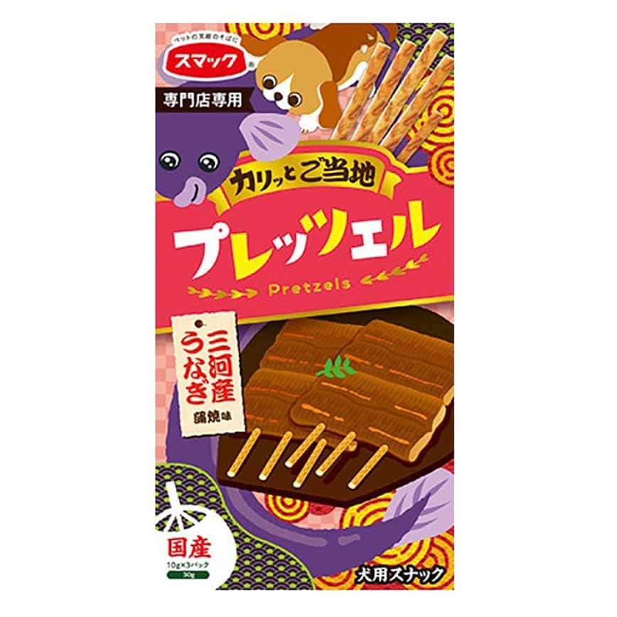 日本SMACK 狗狗百力滋 三河產蒲燒鰻魚味 30g (圖片2)