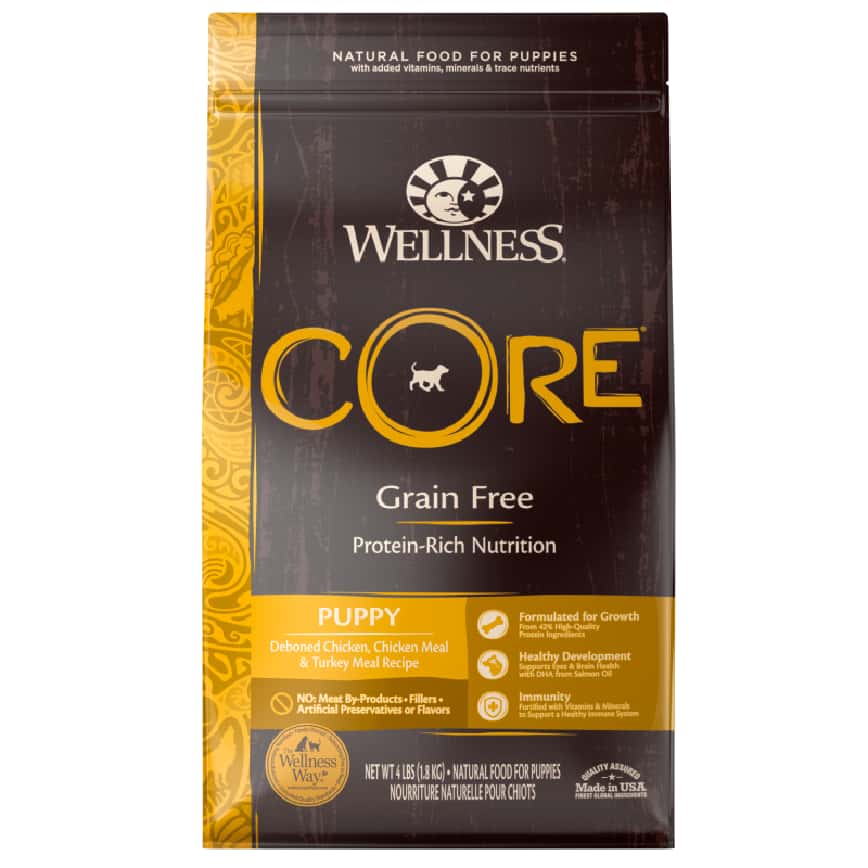 WELLNESS CORE 狗糧 無穀物 幼犬低敏成長配方 去骨雞及火雞 26lb (88425) (圖片2)
