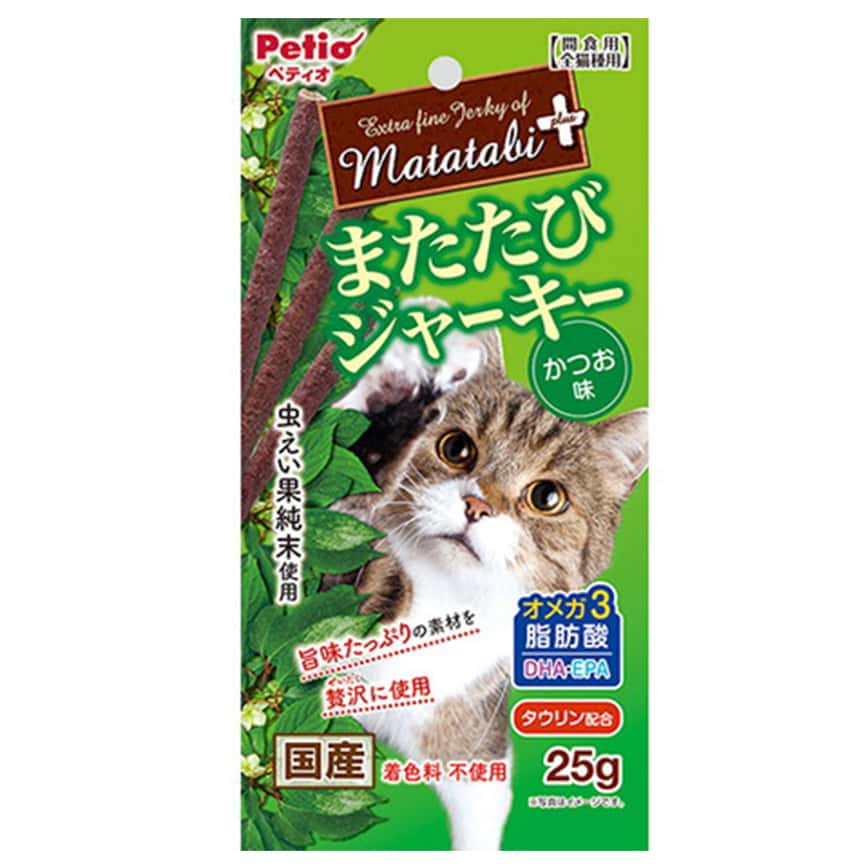 Petio 貓零食 日本產 木天蓼 鰹魚肉條 皮毛護理 Japan skin&Coot Bonito Flavor Silwervine Jerky Stlck for Cat (牛磺酸·DHA· EPA+) 25g (90602912) (圖片2)